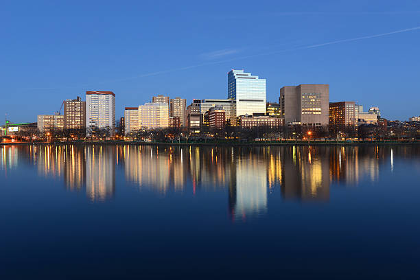 istock Boston West End skyline at night, USA 474500342