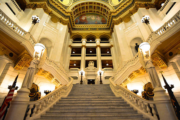 istock Pennsylvania State Capitol Ivory Stairs 474502126