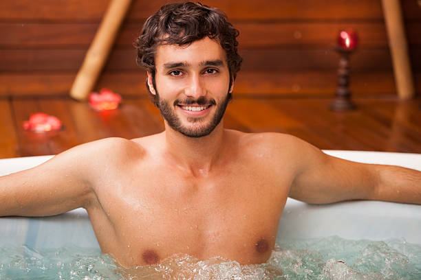istock Man relaxing in a beauty farm 474506051