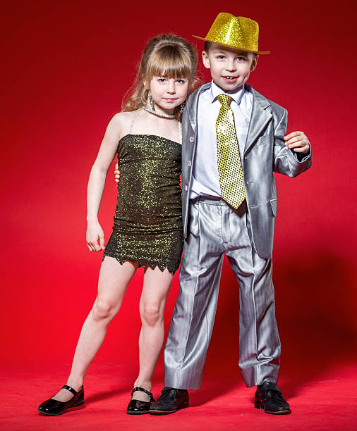 istock Little Gangster And Girlfriend At Party 474506150