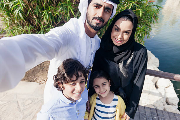istock Middle Eastern Family Taking Selfie 474506290