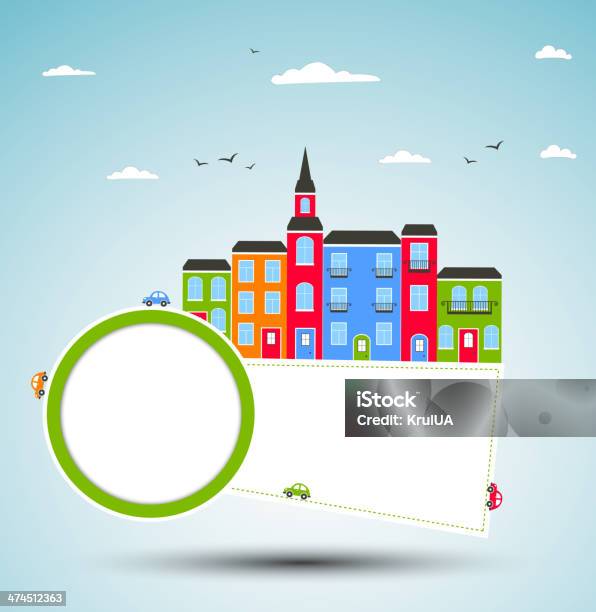 Color City Background Vector Stock Illustration - Download Image Now - Abstract, Architecture, Art