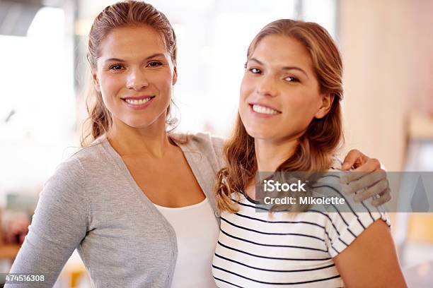 Two Peas In A Pod Stock Photo - Download Image Now - Look-alike, Sibling, Women