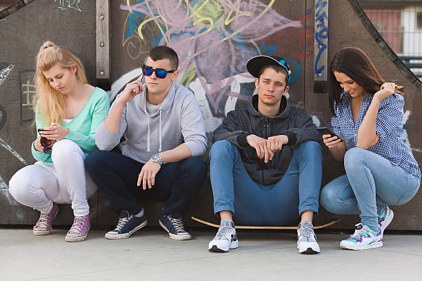 Teenagers in a Skate Park