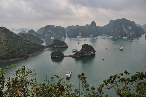 Halong Bay is the natural wonder of Vietnam. More than 3000 incredible islands rising from the water of the Gulf of Tonkin.