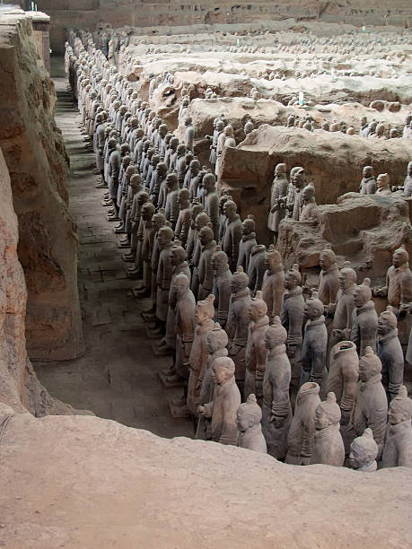 armée de terre cuite - horse terracotta soldiers china terracotta photos et images de collection