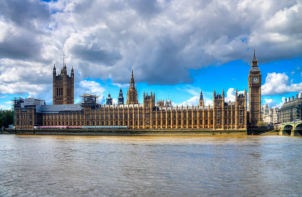 casas do parlamento - big ben london england hdr houses of parliament london imagens e fotografias de stock