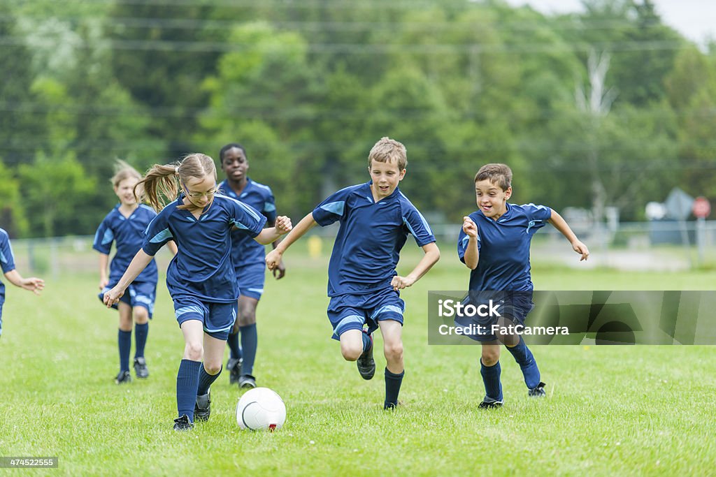 Crianças de futebol - Royalty-free Futebolista Foto de stock