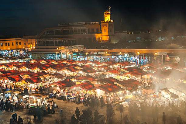 istock Evening Djemaa El Fna Square with Koutoubia Mosque, Marrakech, Morocco 474523612