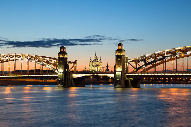 istock Peter the Great Bridge and Smolny Cathedral 474526366