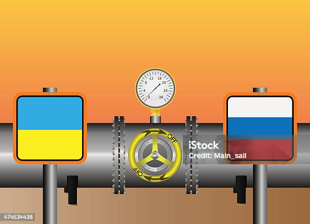 Gas Pipeline Ukrainian Stock Illustration - Download Image Now - Closed, Faucet, Natural Gas