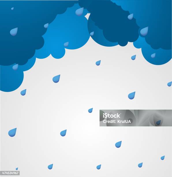 Ilustración de Mal Tiempo Background Cielo Con Nubes y más Vectores Libres de Derechos de Abstracto - Abstracto, Agua, Aire libre