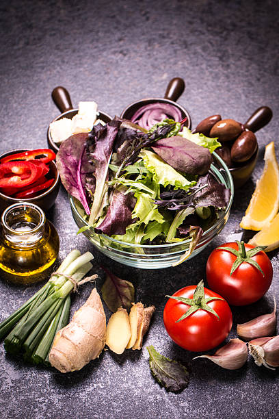 istock Diet meal. Vegetables salad in a bowl 474548932