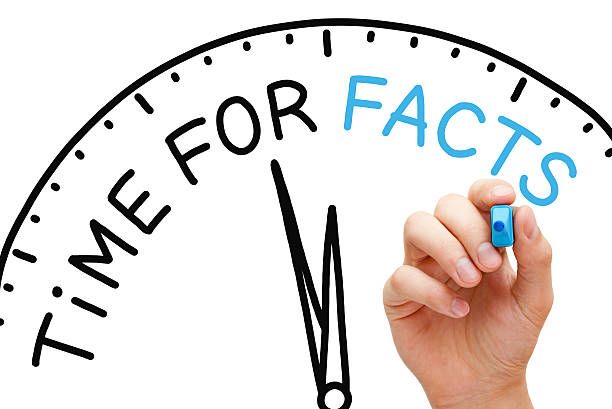 Time for Facts Hand writing Time for Facts concept with blue marker on transparent wipe board. information storage and retrieval stock pictures, royalty-free photos & images