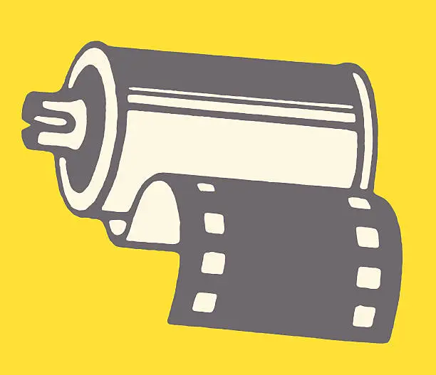 Vector illustration of Roll of Film