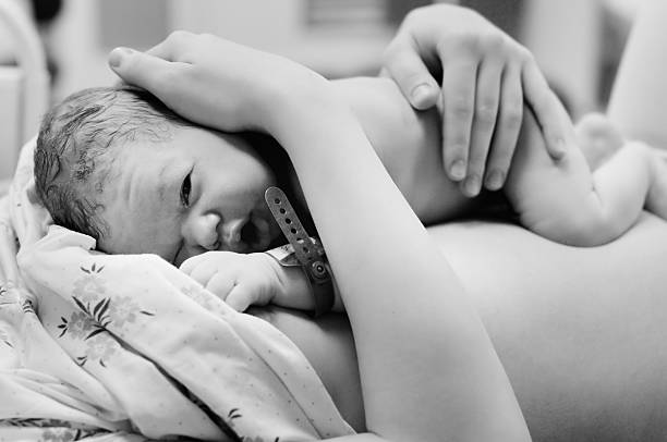 istock Newborn baby right after delivery 474551854