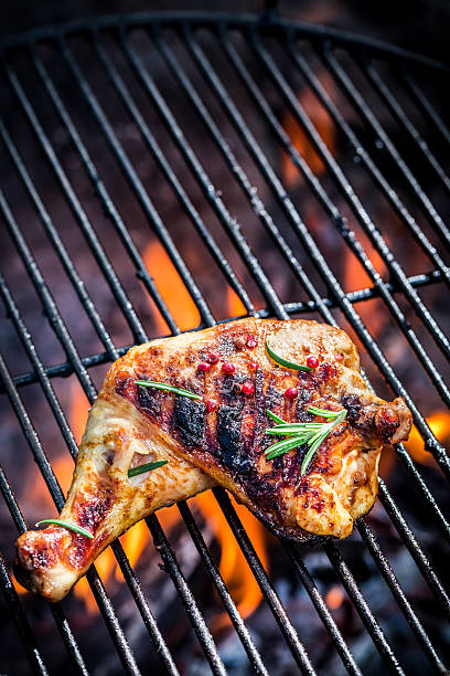 istock Grilled chicken leg with rosemary 474551908