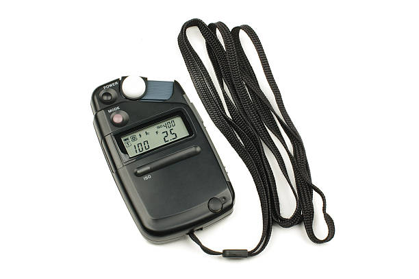 istock Photography exposure light meter isolated on the white background 474552784