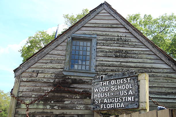 istock St Augustine - The oldest wood school house 474553264