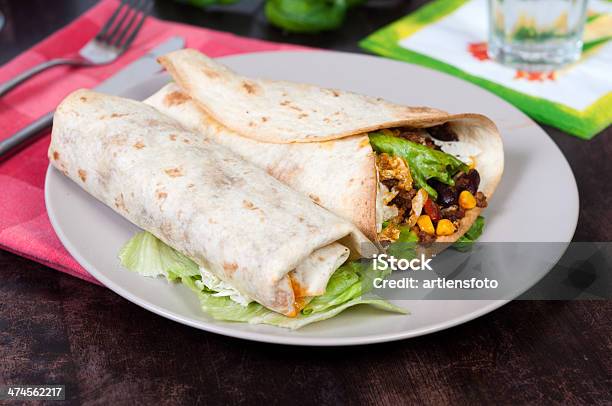 Tortilla Stock Photo - Download Image Now - Appetizer, Beef, Bread