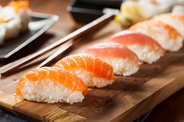 istock Healthy Japanese Nigiri Sushi 474562403