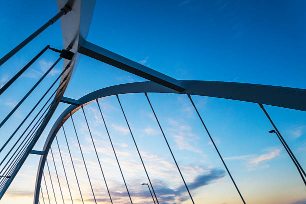 Lowry Bridge Frame and Cable Detail, Minneapolis
