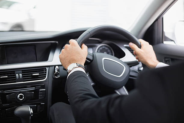 istock Businessman in the drivers seat 474563086