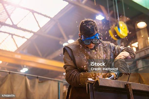 Man Welding Stock Photo - Download Image Now - Welder, Welding, Young Adult