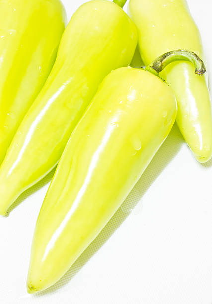 istock green chili, green pepper, sweet pepper, on white background 474569656