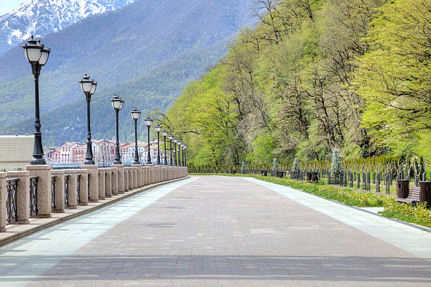 istock Embankment of the river Mzymta 474577806