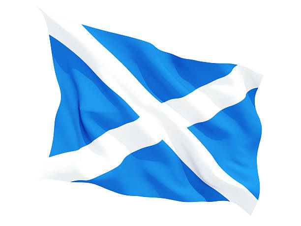istock Waving flag of scotland 474578650