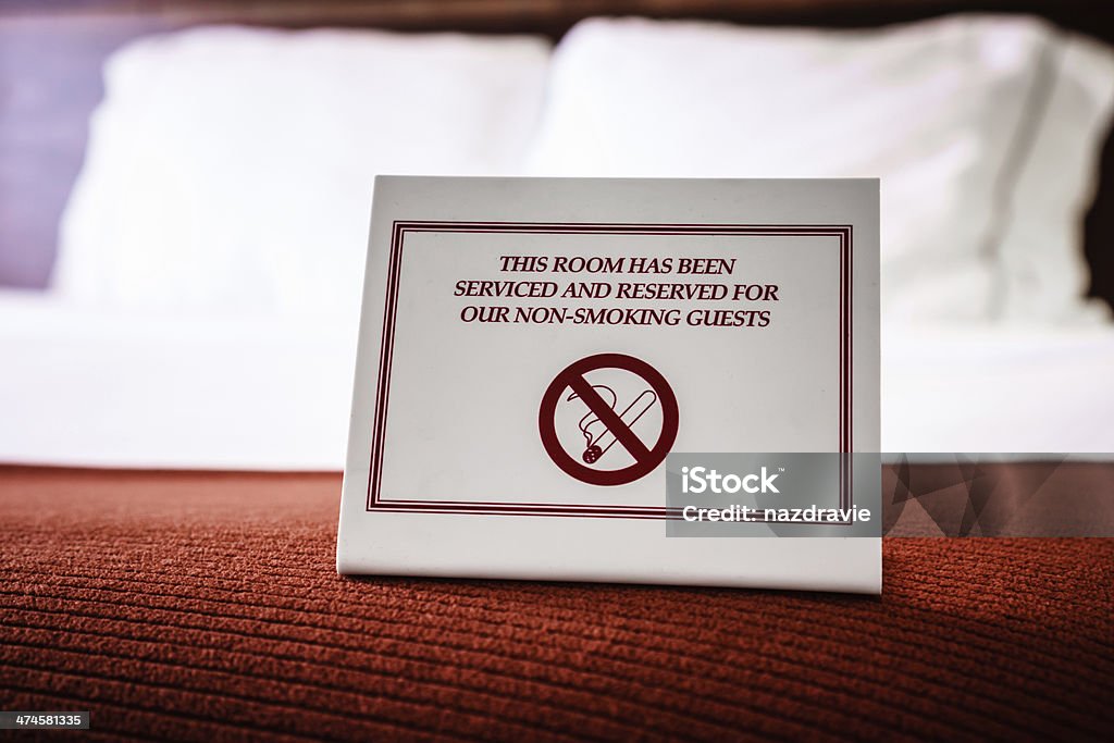 Rauchverbot in Hotelzimmer - Lizenzfrei Bauwerk Stock-Foto