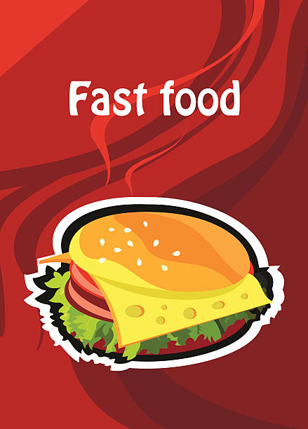 fast food - backgrounds beef close up cooked stock illustrations