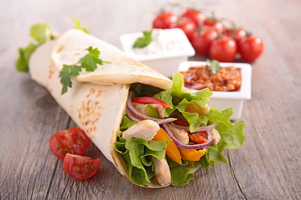 istock fajita, tortilla wrap 474583428
