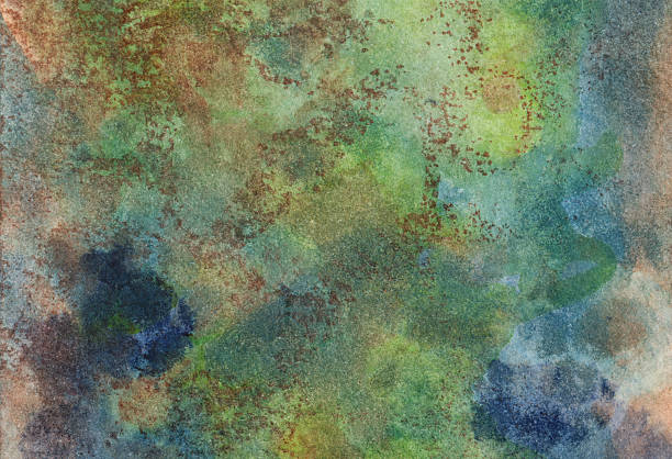 istock Hand painted abstract with earth tone colors 474585984