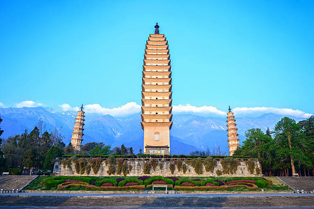 istock Three Pagodas of Chongsheng Temple 474593472