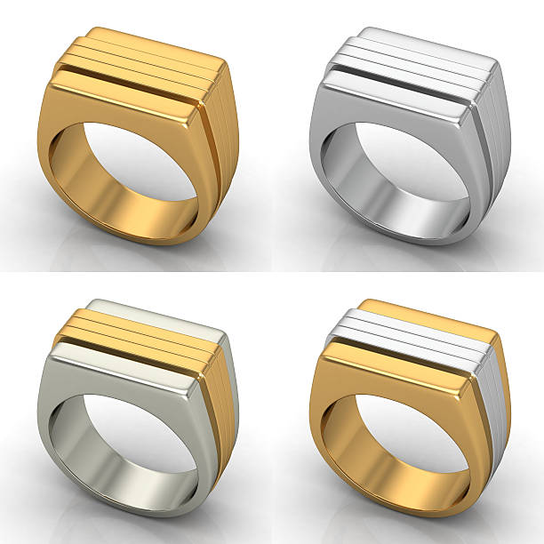 istock Set of rings. Best wedding and engagement ring 474594024