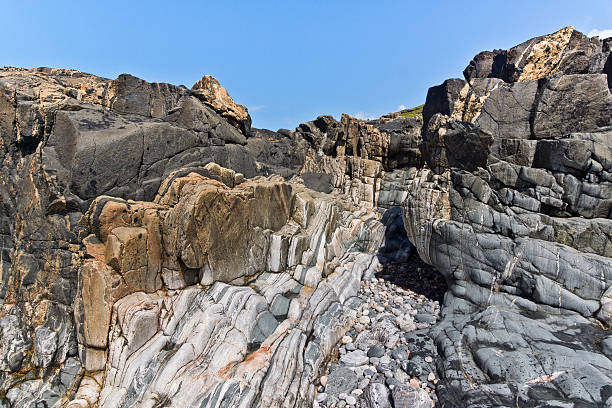 lewisian gneiss shade shore - gneiss photos et images de collection