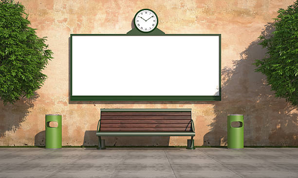 istock Blank street billboard on grunge wall 474601693
