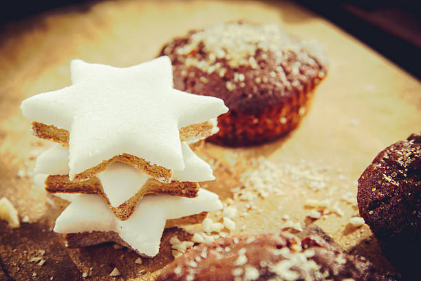 Star Shape and muffin stock photo
