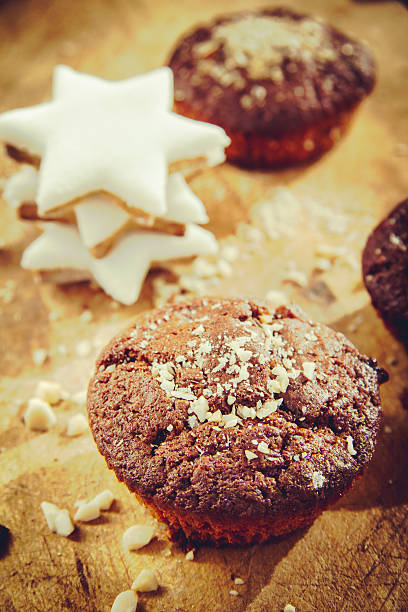 Chocolate Chip Muffin stock photo