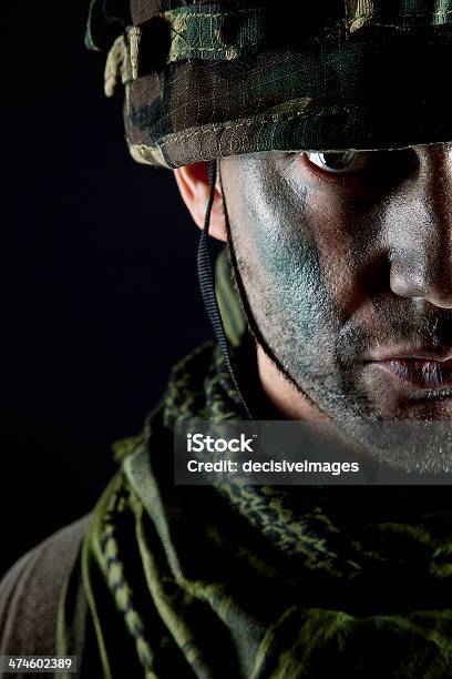 Soldier Portrait Stock Photo - Download Image Now - Military, Scarf, Adult