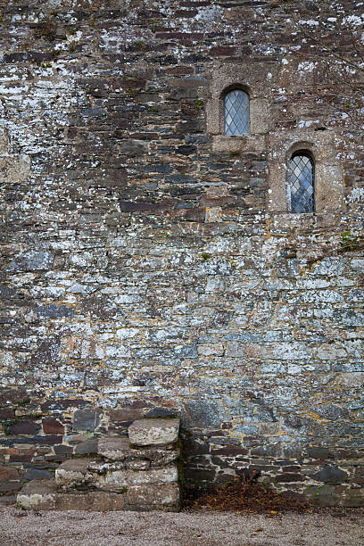 Old wall of castle stock photo