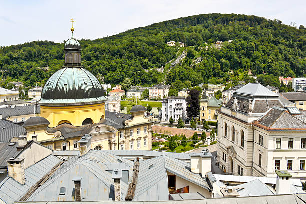 de salzburgo - kapuzinerberg - fotografias e filmes do acervo