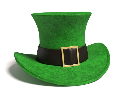 3d illustration of a St Patrick's Day Hat
