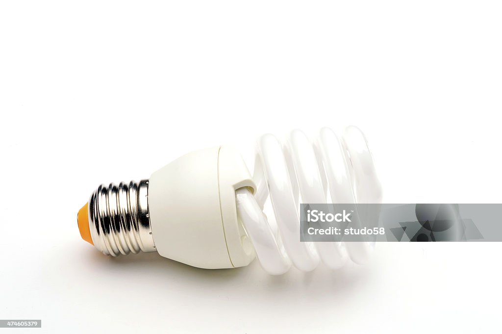 lightbulb lightbulb on white background Close-up Stock Photo