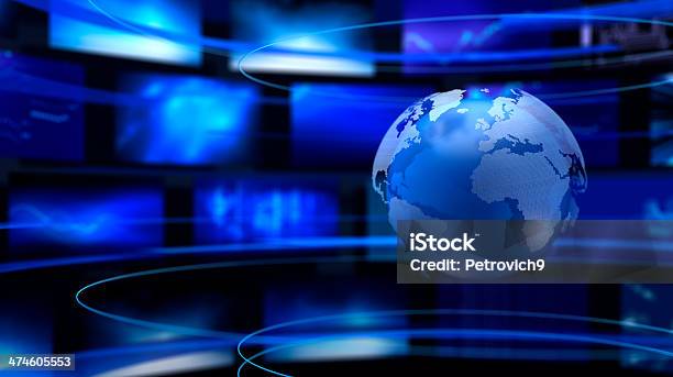 Broadcasting Stock Photo - Download Image Now - The Media, Globe - Navigational Equipment, World Map