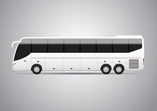 ilustrações, clipart, desenhos animados e ícones de ônibus-vetor - driving business travel car bus