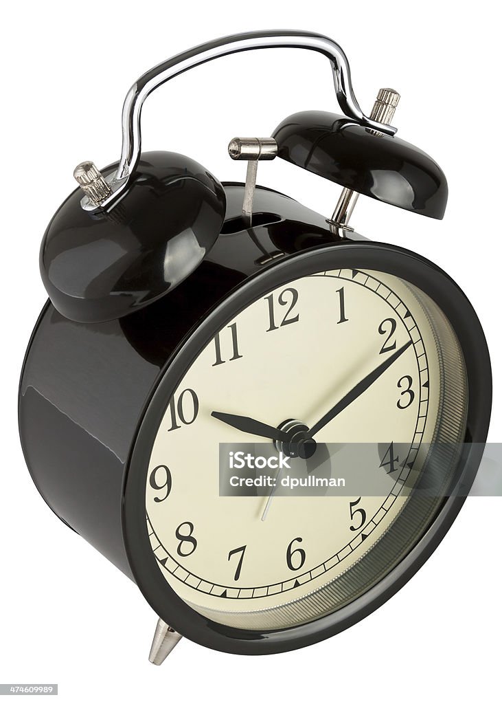 Alarm Clock Traditional alarm clock isolated on white with clipping path Alarm Clock Stock Photo