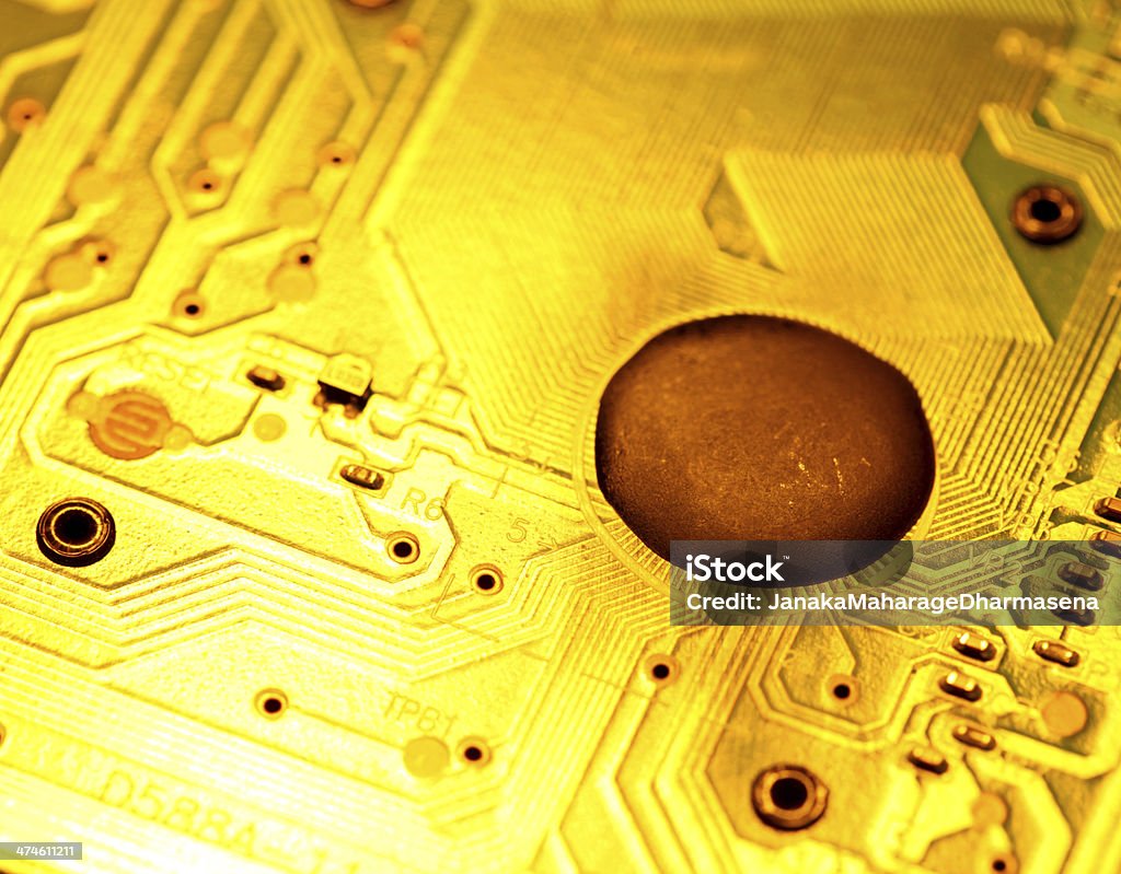 Circuit board Close up of  an Electronic circuit board Byte Stock Photo